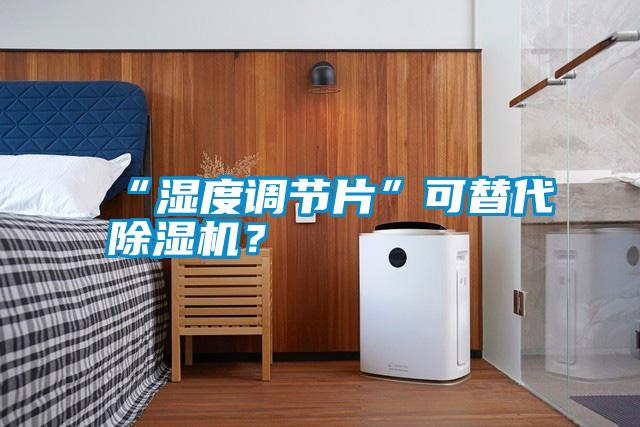 “濕度調節片”可替代除濕機？