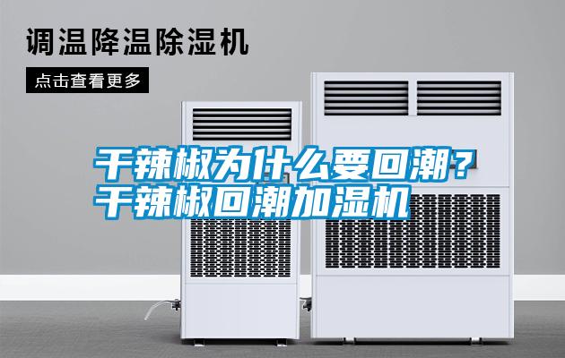 干辣椒為什么要回潮？干辣椒回潮加濕機