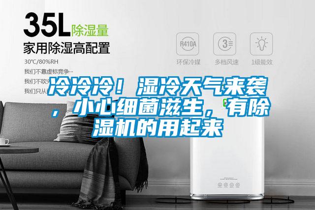 冷冷冷！濕冷天氣來襲，小心細菌滋生，有除濕機的用起來