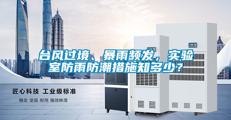 臺風過境、暴雨頻發(fā)，實驗室防雨防潮措施知多少？