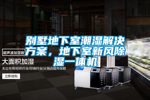 別墅地下室潮濕解決方案，地下室新風除濕一體機