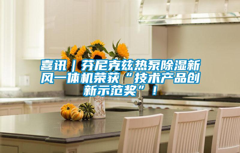 喜訊|芬尼克茲熱泵除濕新風(fēng)一體機(jī)榮獲“技術(shù)產(chǎn)品創(chuàng)新示范獎(jiǎng)”!