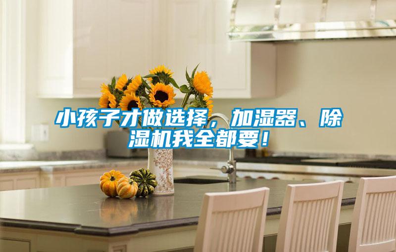 小孩子才做選擇,加濕器、除濕機(jī)我全都要!