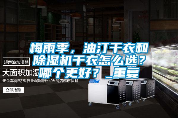 梅雨季，油汀干衣和除濕機(jī)干衣怎么選？哪個(gè)更好？_重復(fù)